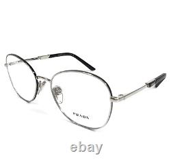 Montures de lunettes Prada VPR64Y GAQ-1O1 Noir Argent Cerclage rond en fil métallique 52-18-135