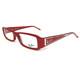 Montures De Lunettes Ray-ban Rb 5148 2342 Rouge Argent Rectangulaires Cerclées 51-17-140