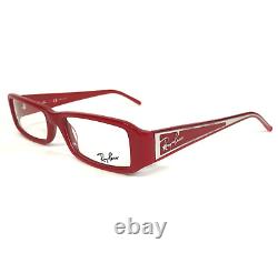 Montures de lunettes Ray-Ban RB 5148 2342 Rouge Argent Rectangulaires Cerclées 51-17-140