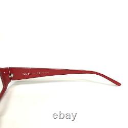 Montures de lunettes Ray-Ban RB 5148 2342 Rouge Argent Rectangulaires Cerclées 51-17-140
