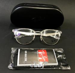 Montures de lunettes Ray-Ban RB6396 2936 Argent clair corne ronde 51-19-140