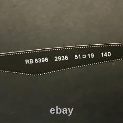 Montures de lunettes Ray-Ban RB6396 2936 Argent clair corne ronde 51-19-140