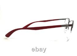 Montures de lunettes Ray-Ban RB6513 3135 LITEFORCE Rouge Argent Demi Cerclées 55-20-145