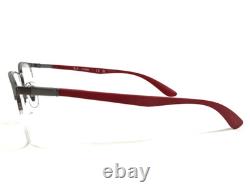 Montures de lunettes Ray-Ban RB6513 3135 LITEFORCE Rouge Argent Demi Cerclées 55-20-145