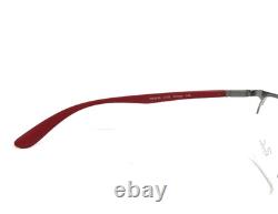 Montures de lunettes Ray-Ban RB6513 3135 LITEFORCE Rouge Argent Demi Cerclées 55-20-145