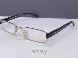 Montures de lunettes Rodenstock pour hommes et femmes en argent noir Rectangulaires R4607 à monture pleine