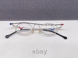 Montures de lunettes Sabahn pour femme, rondes, ovales, argentées, colorées, Blitz 44 asymétriques