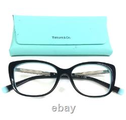 Montures de lunettes Tiffany & Co. TF 2208-B 8055 Argent Cristaux Yeux de chat 52-16-140