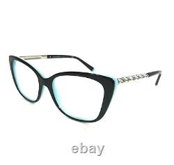 Montures de lunettes Tiffany & Co. TF 2208-B 8055 Argent Cristaux Yeux de chat 52-16-140