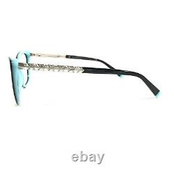 Montures de lunettes Tiffany & Co. TF 2208-B 8055 Argent Cristaux Yeux de chat 52-16-140