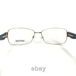 Montures de lunettes Valentino V2101 719 Bleu Argent Rectangulaires Cerclées 54-15-135