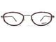 Montures De Lunettes Versace Mod. M77 Col. A37 Violet Argent Rond Cerclage Complet 51-19-125