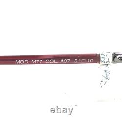Montures de lunettes Versace MOD. M77 COL. A37 Violet Argent Rond Cerclage Complet 51-19-125