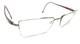 Montures De Lunettes Demi-cercl&eacute;es Silhouette 7549 60 6055 Rouge Argent 55-17 140 Autriche