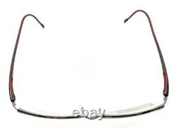 Montures de lunettes demi-cerclées Silhouette 7549 60 6055 rouge argent 55-17 140 Autriche