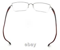 Montures de lunettes demi-cerclées Silhouette 7549 60 6055 rouge argent 55-17 140 Autriche