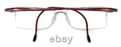 Montures de lunettes demi-cerclées Silhouette 7549 60 6055 rouge argent 55-17 140 Autriche