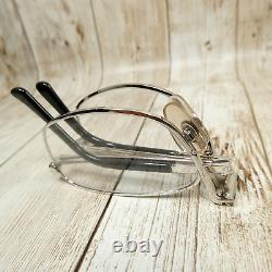 Montures de lunettes pliantes en argent Christian Dior Monsieur CD2172 52-22-140 NWOT