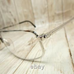 Montures de lunettes pliantes en argent Christian Dior Monsieur CD2172 52-22-140 NWOT