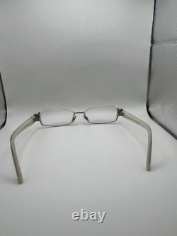 Montures de lunettes rectangulaires pour femmes Gucci en métal/plastique argenté à cerclage intégral, créateur