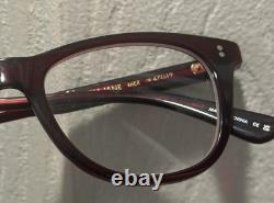 Montures de lunettes unisexes Garrett Leight GLCO Tia Jane couleur merlot neuves