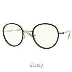 NOUVEAU ! EYEVAN 7285 E-0501-SG BK/S Monture optique ronde pleine en métal noir/argent pour femmes