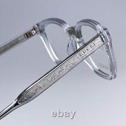 NOUVEAU Gucci GG0184O 012 Lunettes de vue unisexes carrées en cristal clair