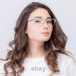 NOUVEAU MAD EN ITALIE TURANDOT CO2 BLEU ARGENT AVEC MIROIR GRIS CLIP SUR LUNETTES 51-17