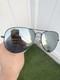 Nwt Ray Ban Classique Grand Aviateur Rb3026 3026 Noir Argent Miroir Étui Inclus