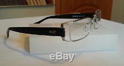 New Exte Ex33101 Lunettes De Vue, Couleur Noir / Argent, Full Rim, 54/17/135 Mm, Italie