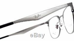 New Ray-ban Rb6346 2553 Half Argent Rim Rx Prescription Optique 50 MM Italie