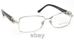 Nouveau Bvlgari 2125-b-m 102 Silver/black Eyeglasses Cadre 54-16-135mm B34mm Italie