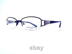 Nouveaux lunettes ovales en métal argenté violet Dana Buchman Madalena WI 50 18 133