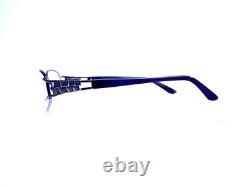 Nouveaux lunettes ovales en métal argenté violet Dana Buchman Madalena WI 50 18 133
