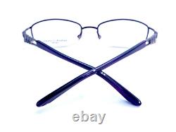 Nouveaux lunettes ovales en métal argenté violet Dana Buchman Madalena WI 50 18 133