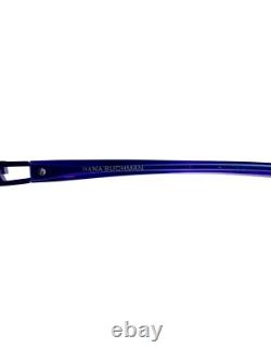 Nouveaux lunettes ovales en métal argenté violet Dana Buchman Madalena WI 50 18 133