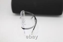 Nouvelle Silhouette 7690 00 6050 Argent Noir Titane Lunettes Authentiques 52-19