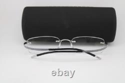 Nouvelle Silhouette 7690 00 6050 Argent Noir Titane Lunettes Authentiques 52-19