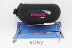 Nouvelles lunettes Burberry B 3126 1003/sb argent gunmetal authentiques 53-20