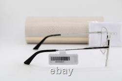 Nouvelles lunettes Jimmy Choo JC 2007 3002 argent noir métal canon authentiques 53-16