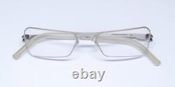 Nouvelles lunettes Mykita Dogma 1.5 argentées rectangulaires en métal et plastique, Allemagne, monture intégrale