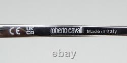 Nouvelles lunettes Roberto Cavalli Vrc028 pour homme en plastique 0579 surdimensionnées argentées à monture intégrale
