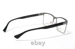 Nouvelles lunettes Versace Mod. 1285 1262 gris canon argenté/noir 56-17 E215
