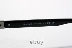 Nouvelles lunettes Versace Mod. 1285 1262 gris canon argenté/noir 56-17 E215