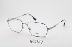 Nouvelles lunettes authentiques Burberry B 1356 1003 argent noir 57-16