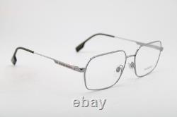 Nouvelles lunettes authentiques Burberry B 1356 1003 argent noir 57-16