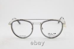 Nouvelles lunettes authentiques Ella Laguna Beach 701129 Col. 20 Clear Silver 49-20