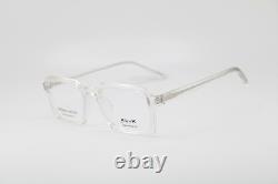 Nouvelles lunettes authentiques Kliik Denmark 747 S313 en acétate transparent et argent, 46-19