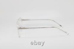 Nouvelles lunettes authentiques Kliik Denmark 747 S313 en acétate transparent et argent, 46-19