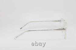 Nouvelles lunettes authentiques Kliik Denmark 747 S313 en acétate transparent et argent, 46-19